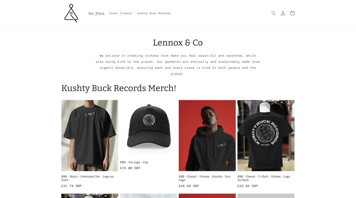 Lennox and Co live site